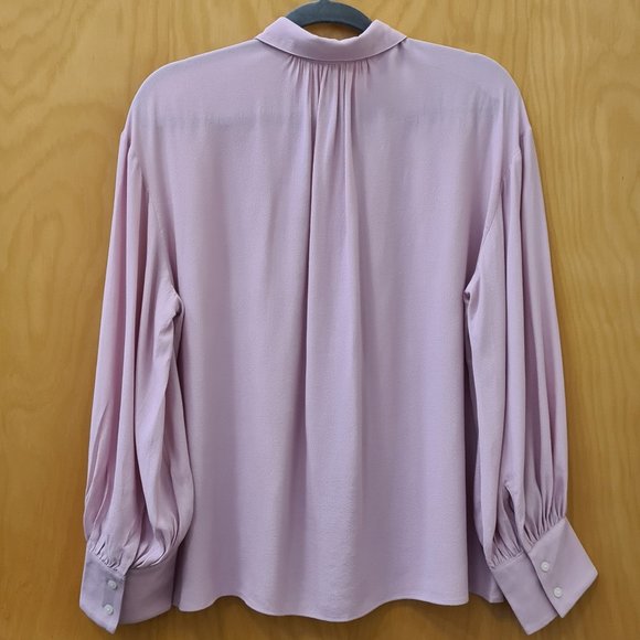 J. Crew NWT Pink Drapey Button Shirt S - Picture 7 of 9